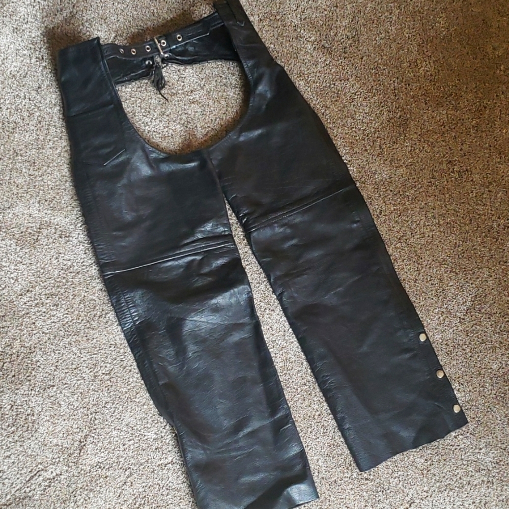 Diamond Leather Biker Chaps